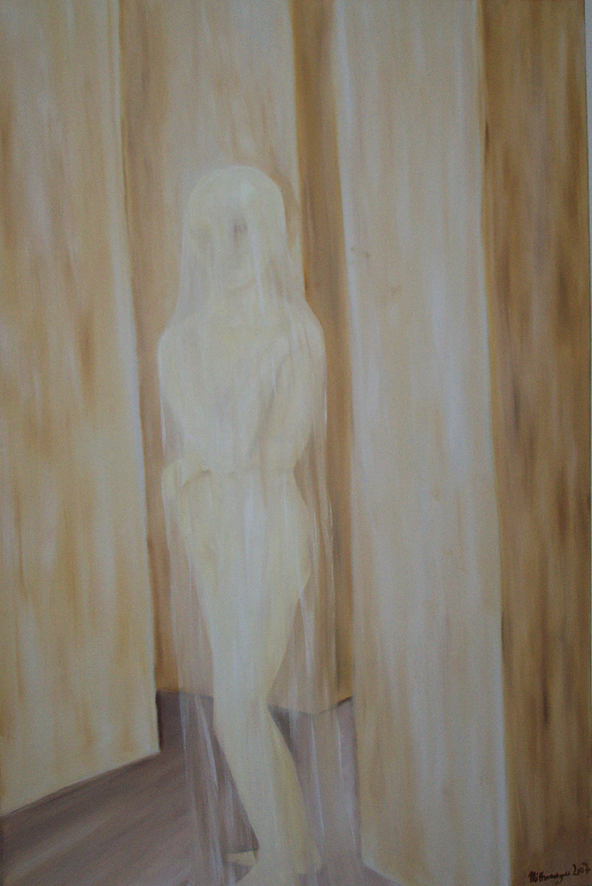 Verhüllt | 90 x 60 | Acryl auf Leinwand | {field1}