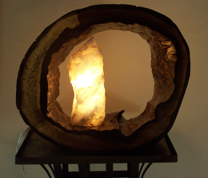 Lichtobjekt 119 | 45 cm | Kirsche/Alabaster | {field1}